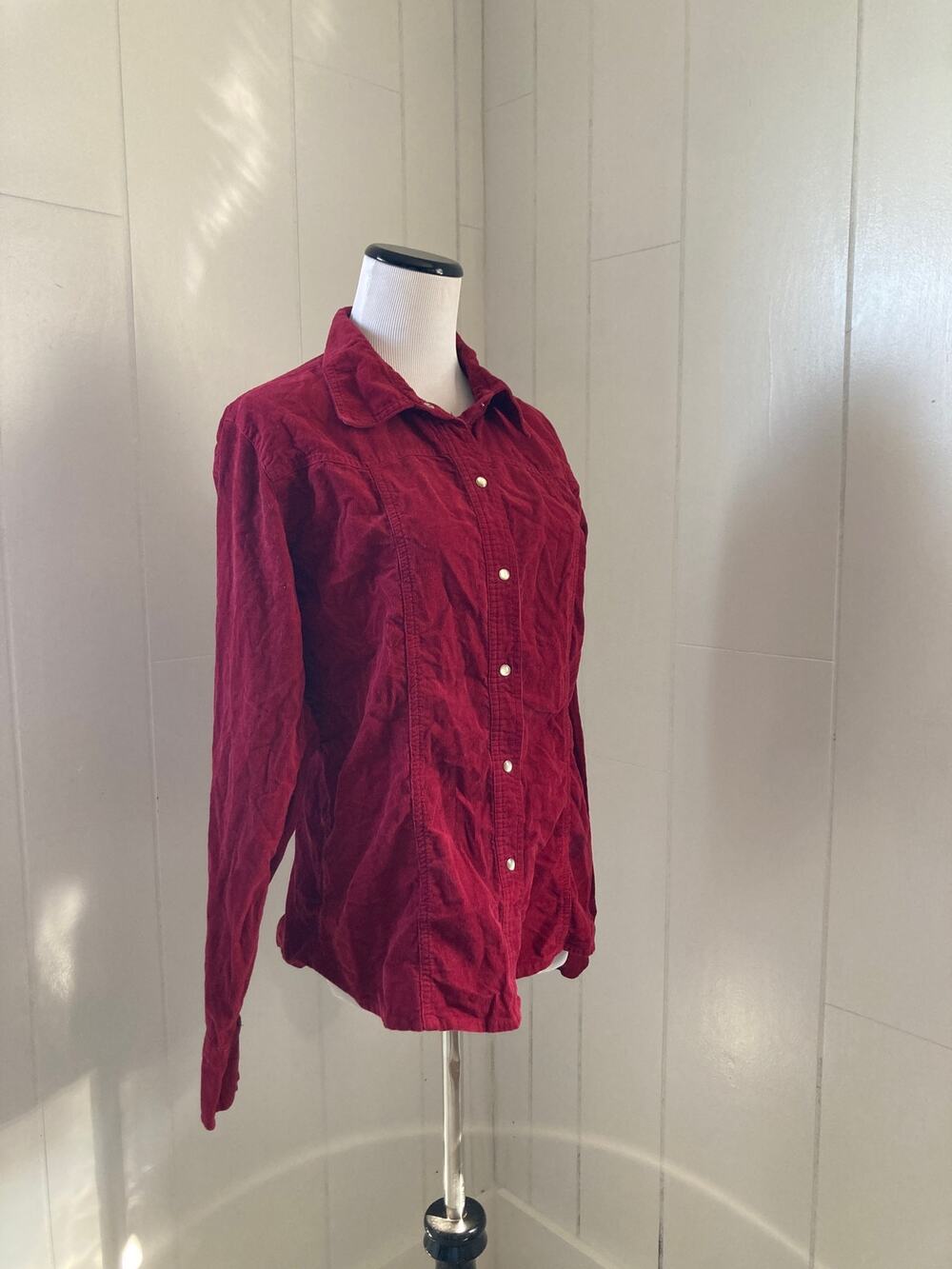 Gap Burgundy Corduroy Shirt, Size L
